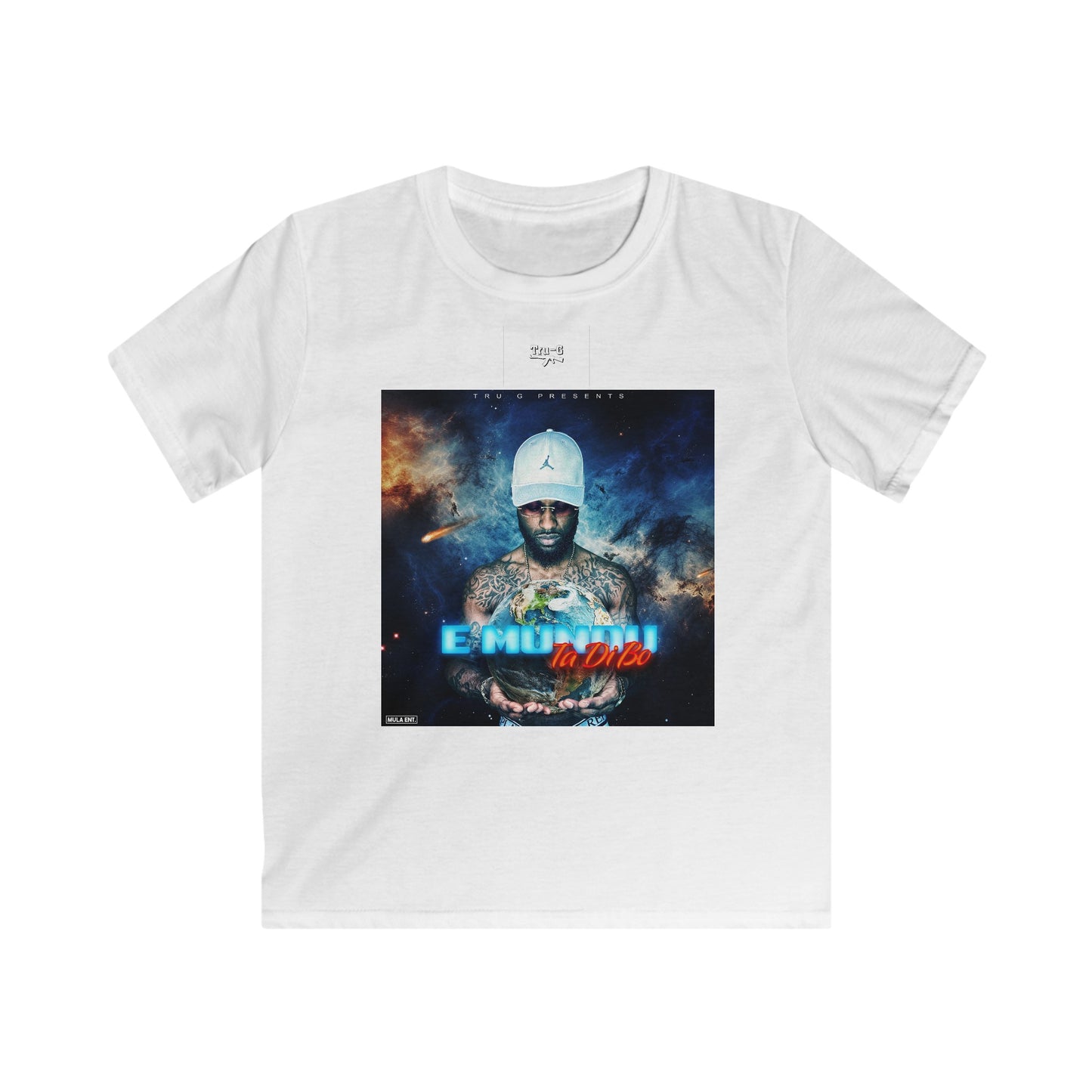 Tru G Album Cover Kids Softstyle Tee